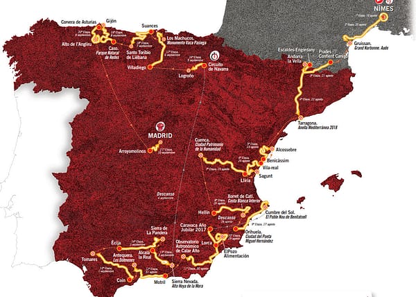 Karte Vuelta España 2017 Karte Vuelta España 2017